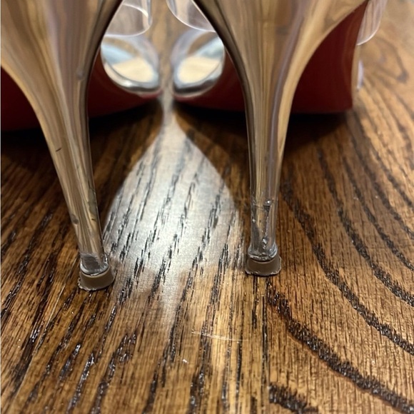 Christian Louboutin Silver Women's Heels Size 9 - Picture 5 of 8